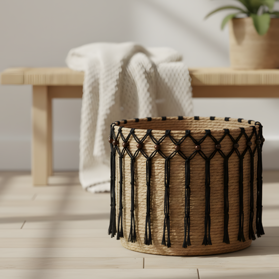 Straw Basket Large